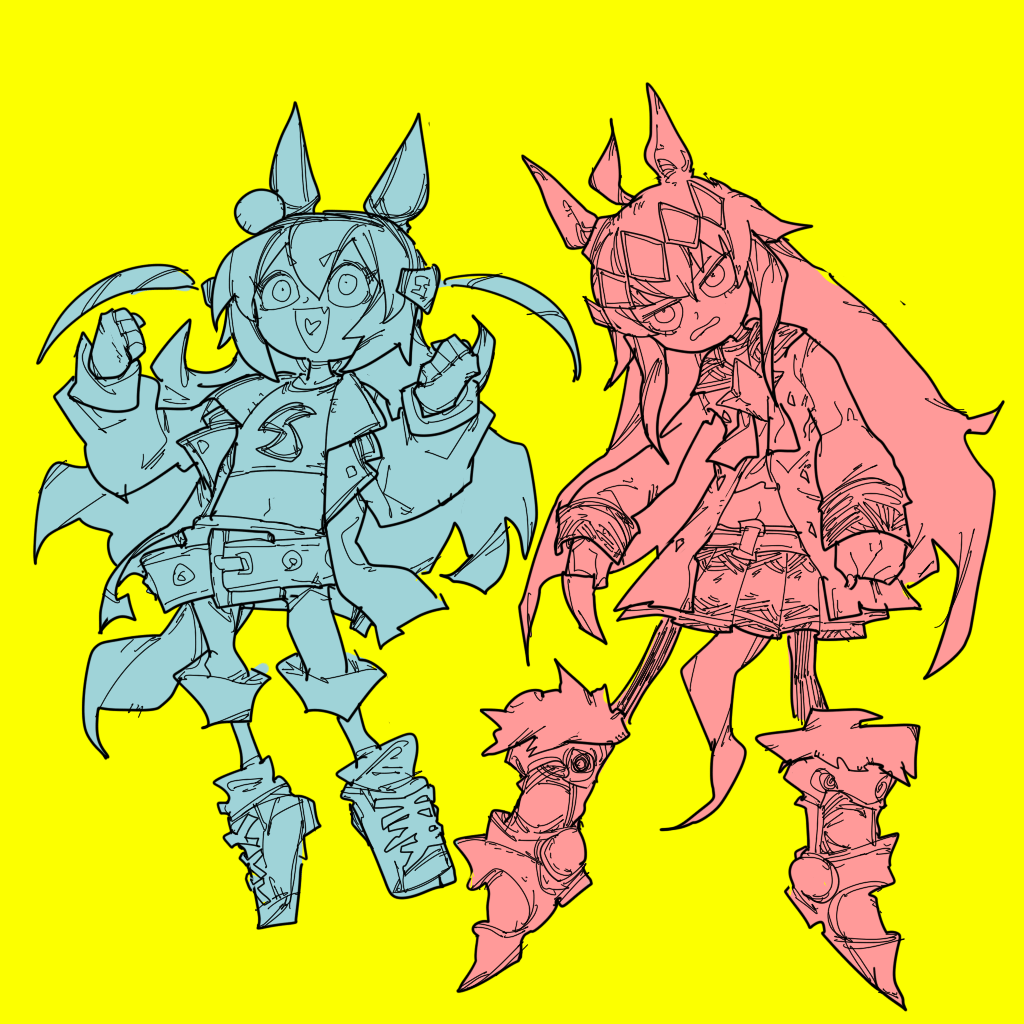 オグリキャップ(ウマ娘) ,タマモクロス(ウマ娘) 「」|ちぐ齒莖ダサわやかのイラスト