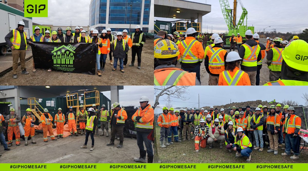 GIP_social's tweet photo. Today’s #GIPHomeSafe with another great day filled with standdowns in GTA. This mvmt has a tremendous impact on workers all the way to our execs. The goal #homesafefortheholidays + bringing back the focus of ensuring everyone makes it home each day. #Takethepledge #SafetyFirst https://t.co/DUHEK5JJXG