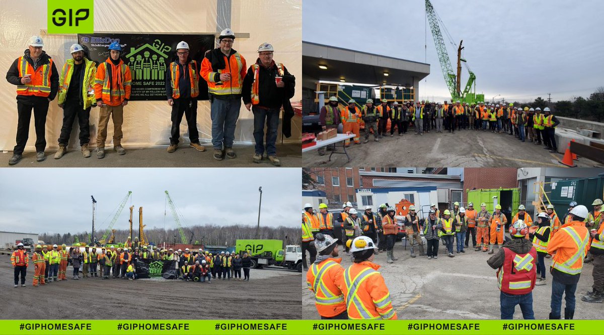 GIP_social's tweet photo. Today’s #GIPHomeSafe with another great day filled with standdowns in GTA. This mvmt has a tremendous impact on workers all the way to our execs. The goal #homesafefortheholidays + bringing back the focus of ensuring everyone makes it home each day. #Takethepledge #SafetyFirst https://t.co/DUHEK5JJXG