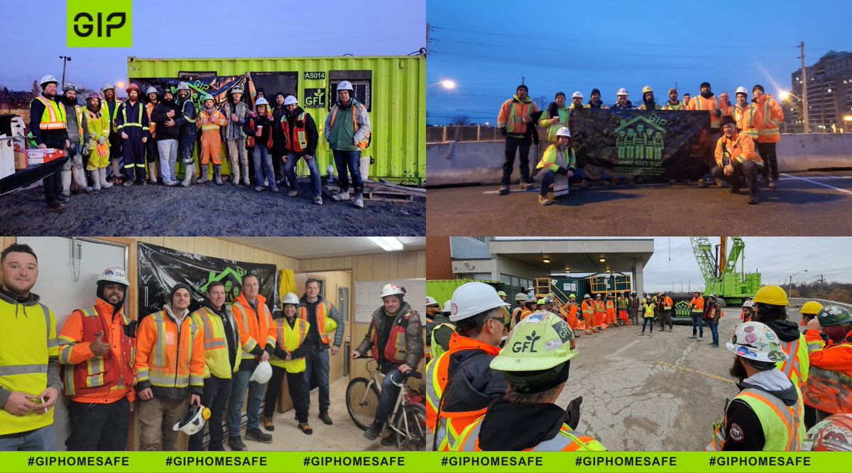 GIP_social's tweet photo. Today’s #GIPHomeSafe with another great day filled with standdowns in GTA. This mvmt has a tremendous impact on workers all the way to our execs. The goal #homesafefortheholidays + bringing back the focus of ensuring everyone makes it home each day. #Takethepledge #SafetyFirst https://t.co/DUHEK5JJXG