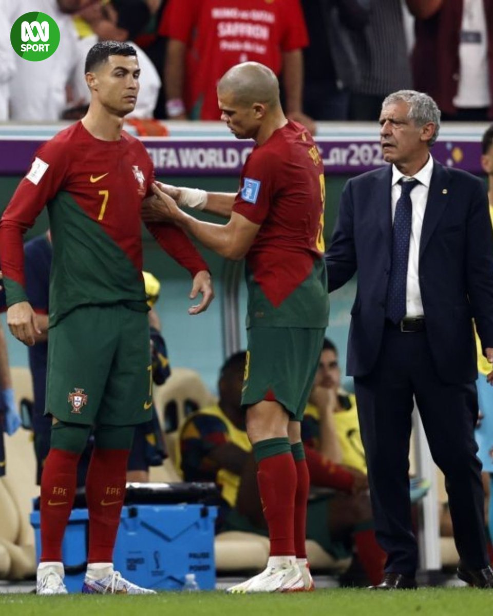 abcsport's tweet photo. ⚽ What did you make of Portuguese manager Fernando Santos' decision to bench Cristiano Ronaldo until the 73rd minute?
#FIFAWC #FIFAWorldCup2022 #PORvSUI #PORSUI https://t.co/CiHG7tfsIf