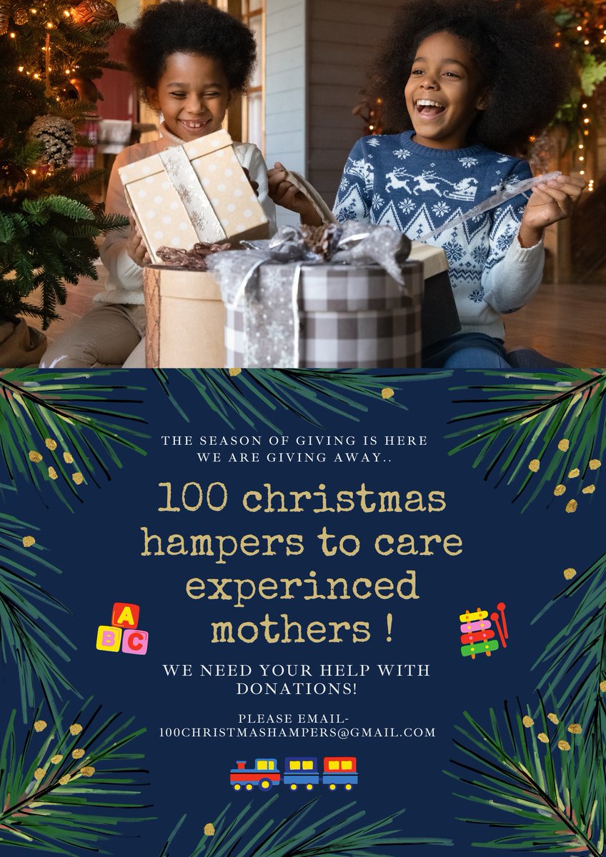 HenriettaImoreh's tweet photo. Christmas can be such a difficult time for care-experienced young people. In the #CostOfLivingCrisis we thought about care-experienced mothers during this festive season! @KimEmenike and I would like to create 100 Christmas hampers for 5 local authorities and we need your help! https://t.co/y9QJhTYcy8