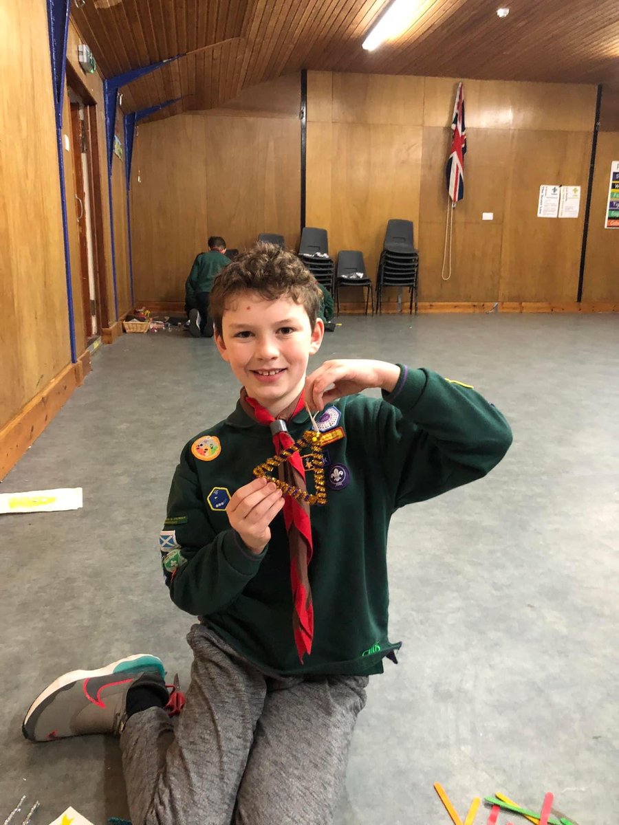 KilmacolmScouts's tweet photo. Cubs started with a bit of stargazing to finish off the Astronomer badge, then made lots of Christmas decorations. We awarded the last badges of the term, including Chief Scout Silver for Harry. The Cub Cup for the Six with the most points this term, won by the Blues. https://t.co/NXxuCDUR1N
