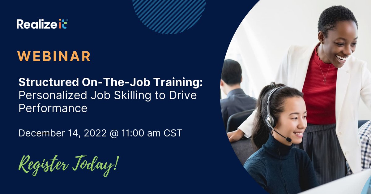 Improving performance starts with properly training people to do their jobs efficiently and effectively. Reserve your spot for this webinar to learn how to empower your employees! bit.ly/3VDm5Fi

#jobtraining #employeeperformance #employeeengagement #Learning