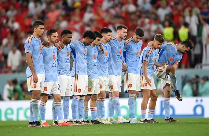 Marruecos nos manda a casa. Se terminó la aventura de España en Qatar. #seleccionespañola #España #qatar #mundial