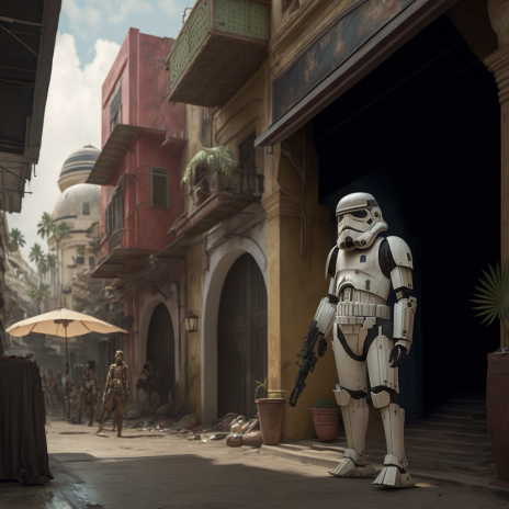 kristianbob's tweet photo. Le dije al AI que me hiciera Star Wars en un planeta boricua 😅 https://t.co/OgXFoPmeFb