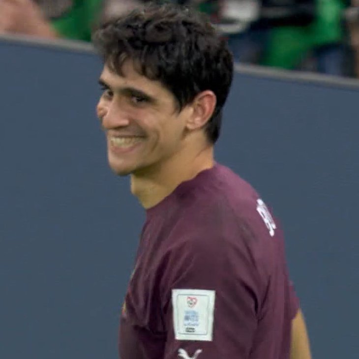 The face of a man who knows he's just pulled off a madness