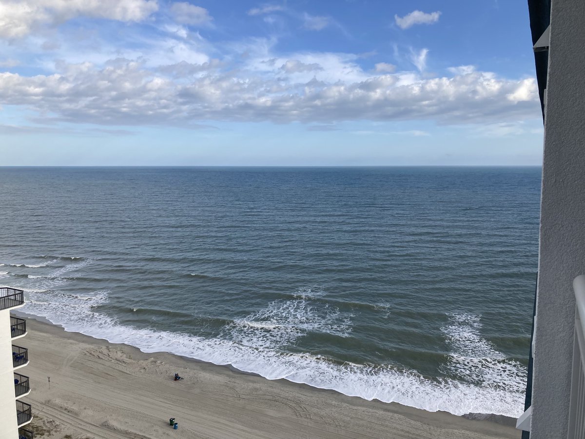 Enjoying the view from my room in South Carolina