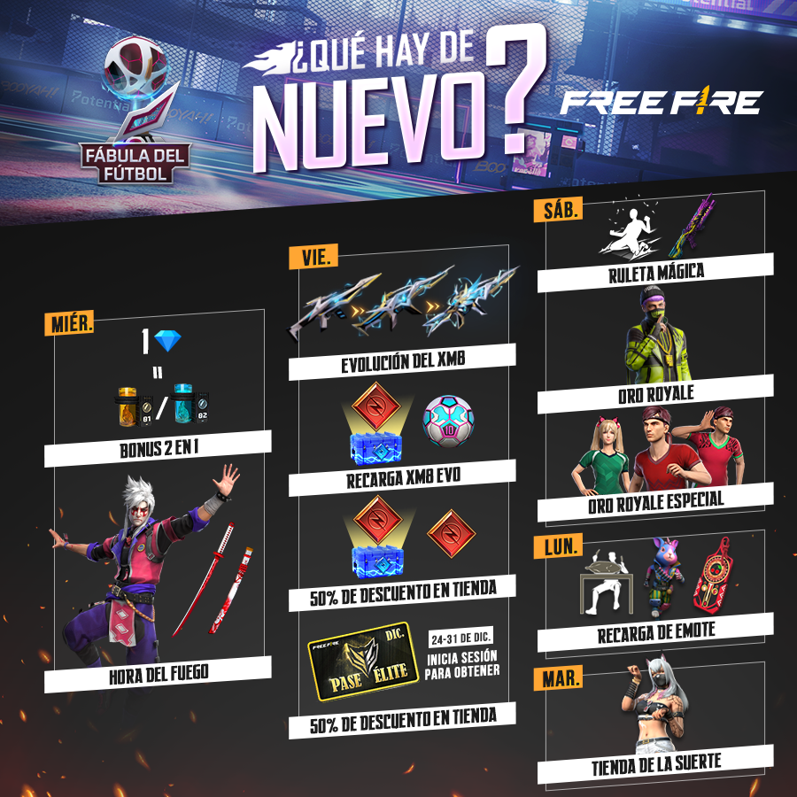 🔥ÚLTIMO MINUTO! FREE FIRE X CLUB AMÉRICA NUEVA COLABORACIÓN OFICIAL 🤯  Agenda Semanal de free fire 