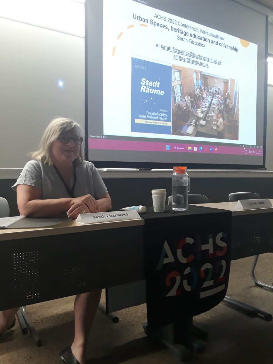 Great to be presenting today at <a href="/Achs_2022/">ACHS2022 Santiago</a>. Look how far our project has travelled (Santiago in Chile) <a href="/StarUrbs/">StaR-UrbS - StadtRäume / UrbanSpaces</a>. #dheritage
