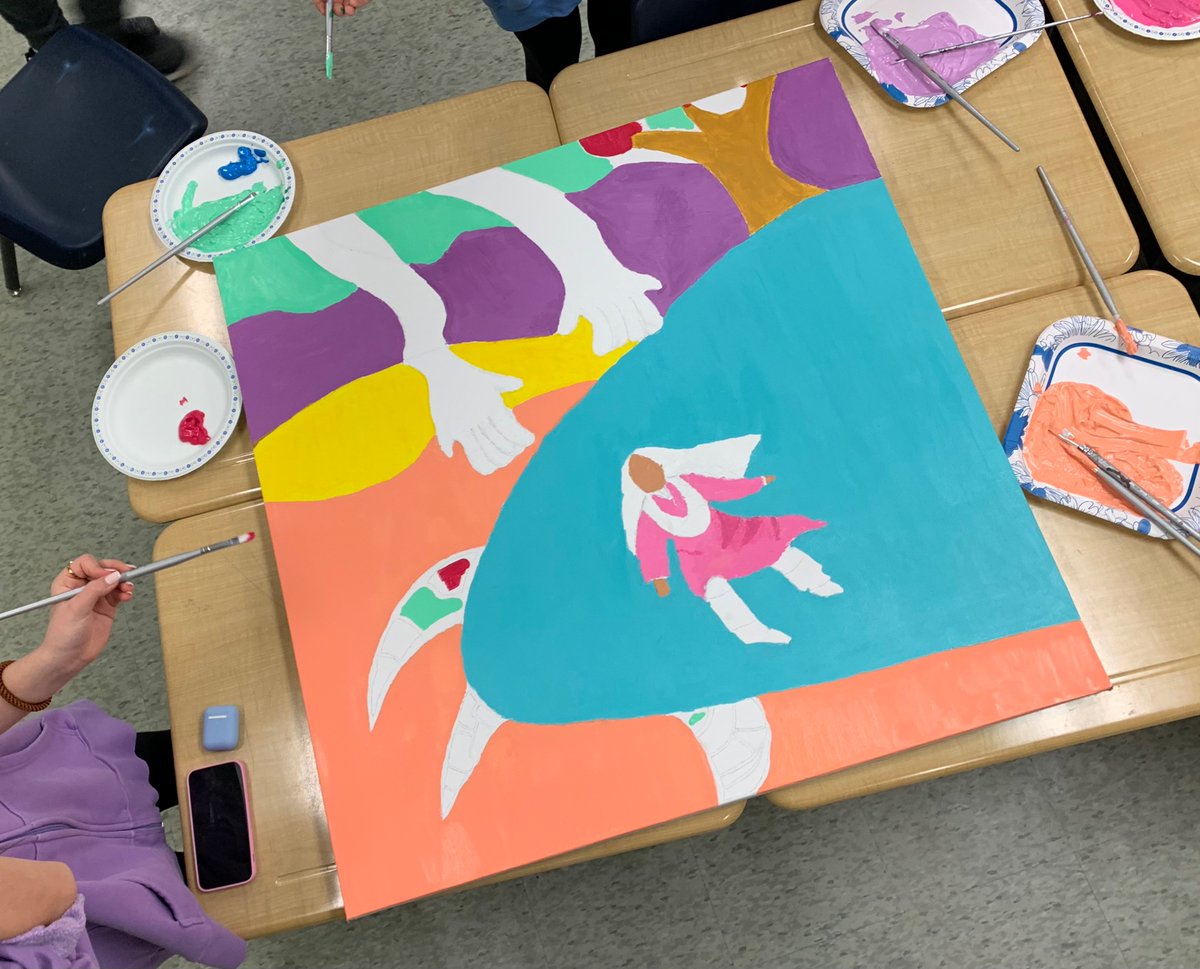 Ahsén:nase (@ahsennase) on Twitter photo Progress at <a href="/afpsyr/">Anne Frank PS (YRDSB)</a> in @yrdsb <a href="/YRDSB/">York Region DSB</a>Arts
Grade 8 canvas work. Can you see the stories?
Student work inspired by a traditional Mohawk oral story that I told 8 weeks ago
Final project will create a permanent art installation within the school
Our stories live! Progress at <a href="/afpsyr/">Anne Frank PS (YRDSB)</a> in @yrdsb <a href="/YRDSB/">York Region DSB</a>Arts
Grade 8 canvas work. Can you see the stories?
Student work inspired by a traditional Mohawk oral story that I told 8 weeks ago
Final project will create a permanent art installation within the school
Our stories live!