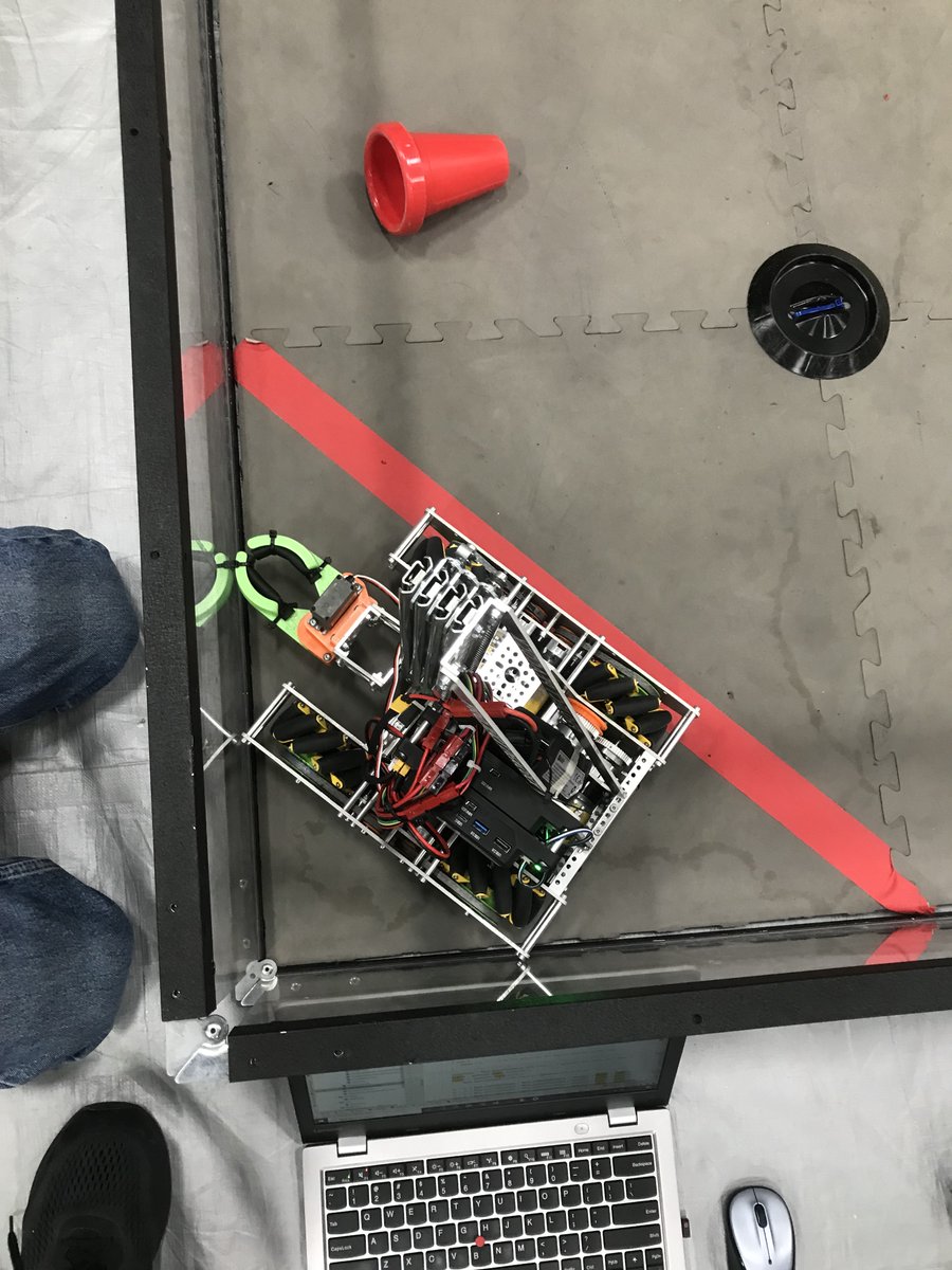 new robot is so small she fits completely inside the terminal!