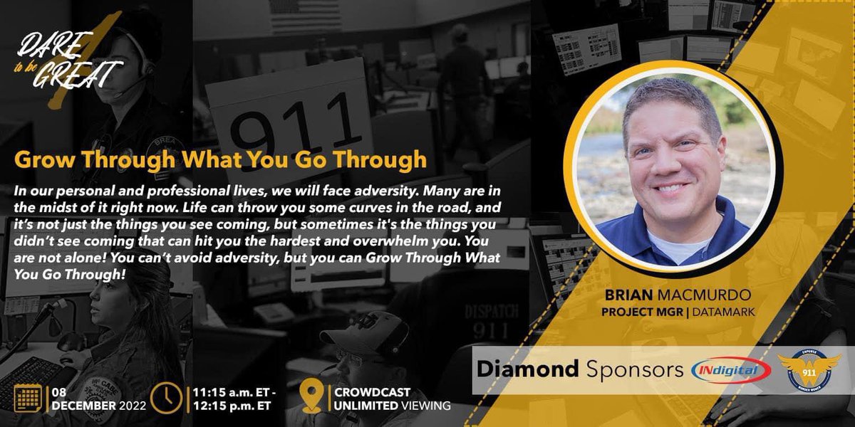 If you haven’t registered yet follow the link below. It’s free and you will have live and on demand access to all sessions. There are some great speakers and topics!Please join me on Thursday the 8th at 11:15 ET.    
crowdcast.io/c/dtbg4
#DTBG4 #Growth #Adversity 
<a href="/911podcast/">Within the Trenches</a>