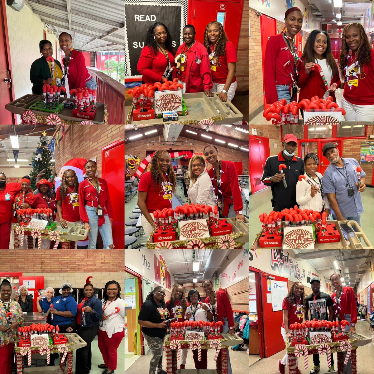 On the 12th Day of Christmas our admin gave a CandyCane to match our CandyCane attire. OMG…. I love the holidays 🎄<a href="/NATQHENDERSON/">Nat Q. Henderson Elementary</a>