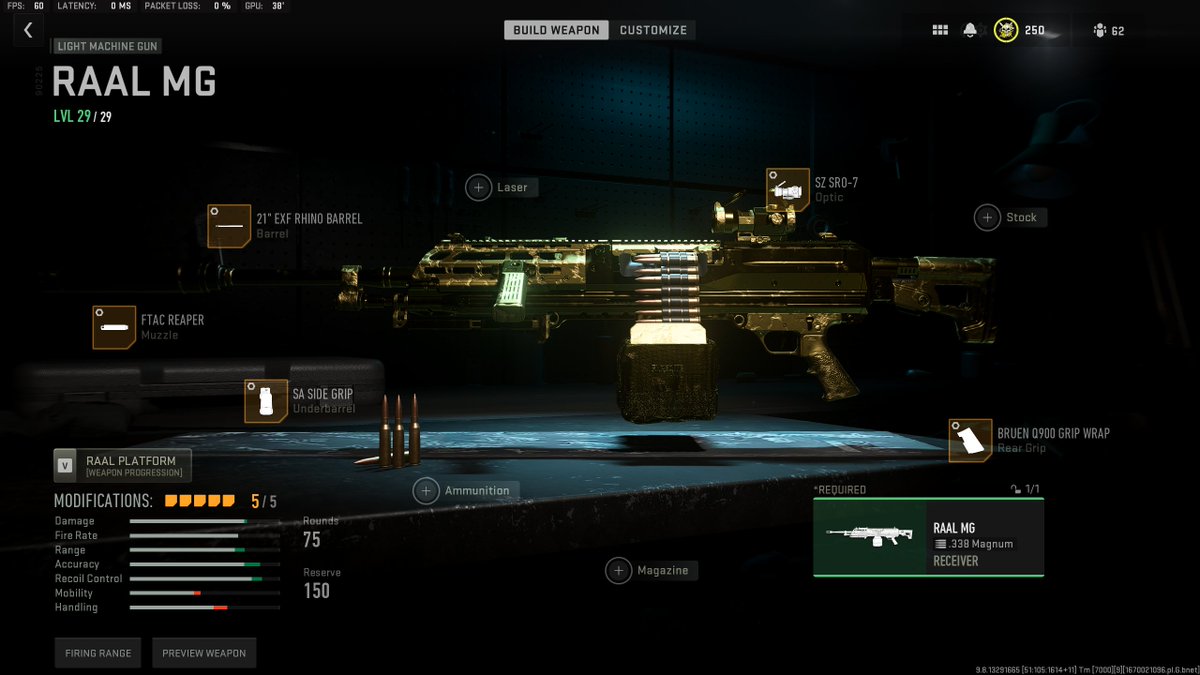 WarsZ's tweet photo. BEST RAAL MG CLASS AND WEAPON TUNING THIS HAS THE FASTEST LONG RANGE TTK IN THE GAME (481ms) Final attachments down below 🔥⬇️ https://t.co/zHRcpv9Fow