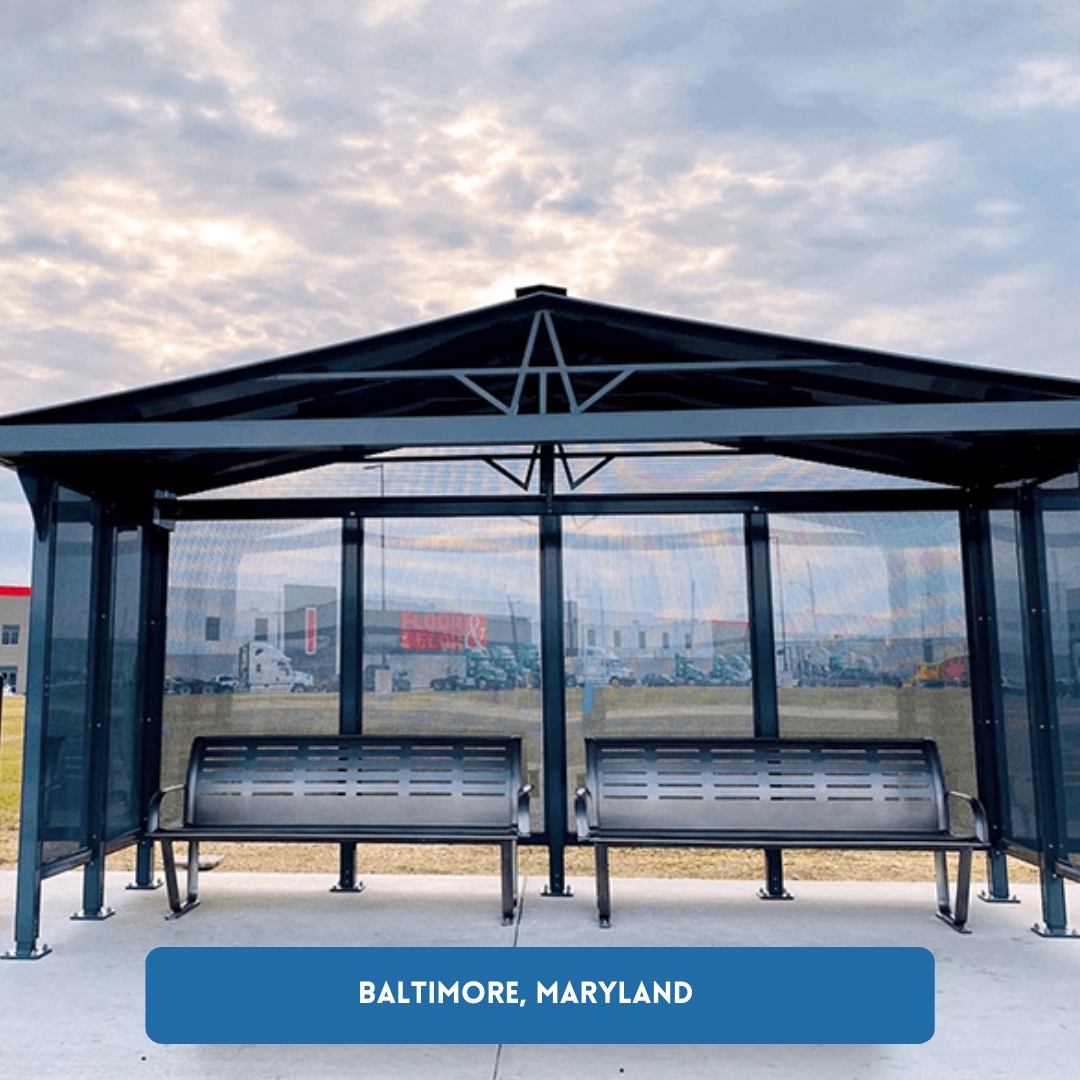 TolarMfg's tweet photo. While we advocate for #shadeequity during summer months, we should remember that for transit-dependent riders in the northern US cold temps are an equal obstacle. The Niagara series shelter shown is equipped with double windscreen walls to protect travelers from the weather. https://t.co/qefGbPAuwc