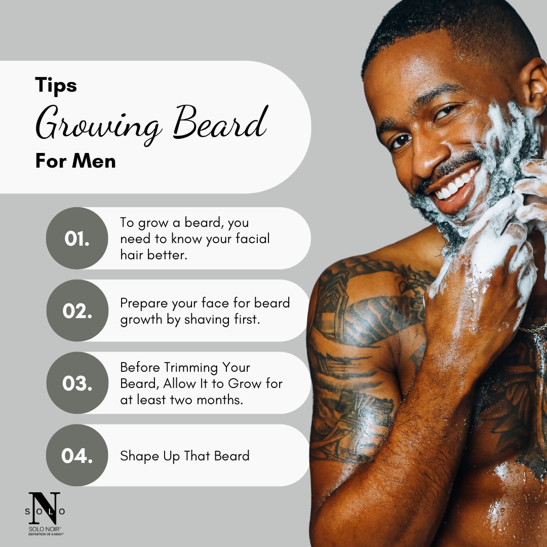 SoloNoirforMen's tweet photo. Growing a Beard requires patience and care. ⁠
#barber #beardsman #barberlife #beardgrooming #beard #mensgrooming #barbershop #bearded #beardcareproducts #beardbutter #beards #beardoil #beardstyle #beardbalm #mensbeautytips #mensbodycare #menscare https://t.co/PkJjtIfE0B