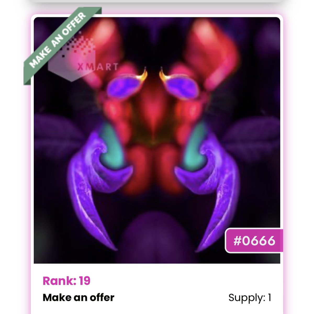 xDREAMS_NFT's tweet photo. 🔥🔥4-Hour Warning🔥🔥
⏰ The xDREAMS WAKEx auction for this Dark Lord (0666) has less than 4-hours remaining
WHERE
👇Discord Link👇
https://t.co/ilgdBlCDgx
HOW
Redeem your $WAKEx for a chance to mint this #xDREAMS #NFT
Ends - Tues, Dec 6 at 5pm ET
#XRPLcommunity #NFTartwork https://t.co/mwGJV1R24R