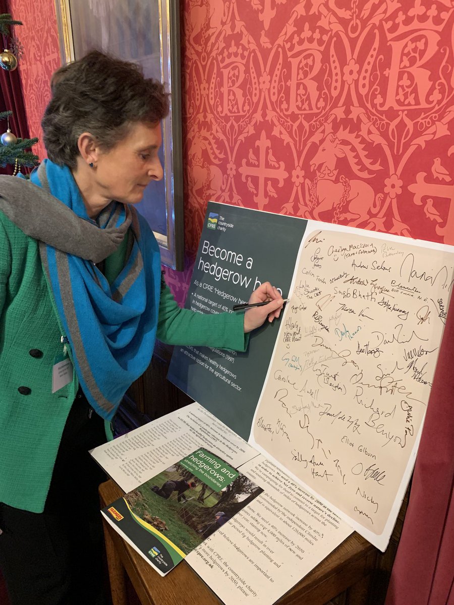 BoydMcCleary's tweet photo. CPRE launches report on Farming and Hedgerows. Flick Drummond MP signs up as “Hedgerow Hero”, supporting our call for the extent of UK hedgerows to be increased by 40% by 2050. @CPRE ⁦@CPRE_Hampshire⁩ ⁦@FarmersWeekly⁩ ⁦@⁩ ⁦@hantsfarms⁩ ⁦@HedgelinkUK⁩ https://t.co/KB3yZGRe1R