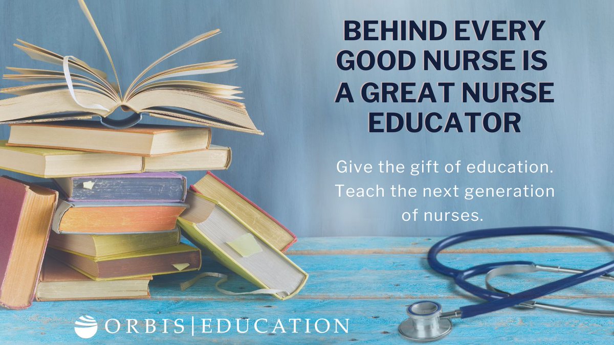 orbiseducation's tweet photo. As we enter the giving season, why not give the gift that can change someone's life? Education has no gift receipt. Become a nurse educator and prepare the next generation to tend to your generation.  Learn more at https://t.co/V3XrAzt5qx #nurseeducator #educatenurses https://t.co/rbmxiLdapB