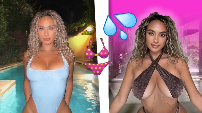 my sexiest swimwear try on haul out NOW 😜💦 go and comment which one is ur fav, I'll be replying!   https://t<a href="/tag/nobraday"class="tags"><span>#nobraday</span></a>