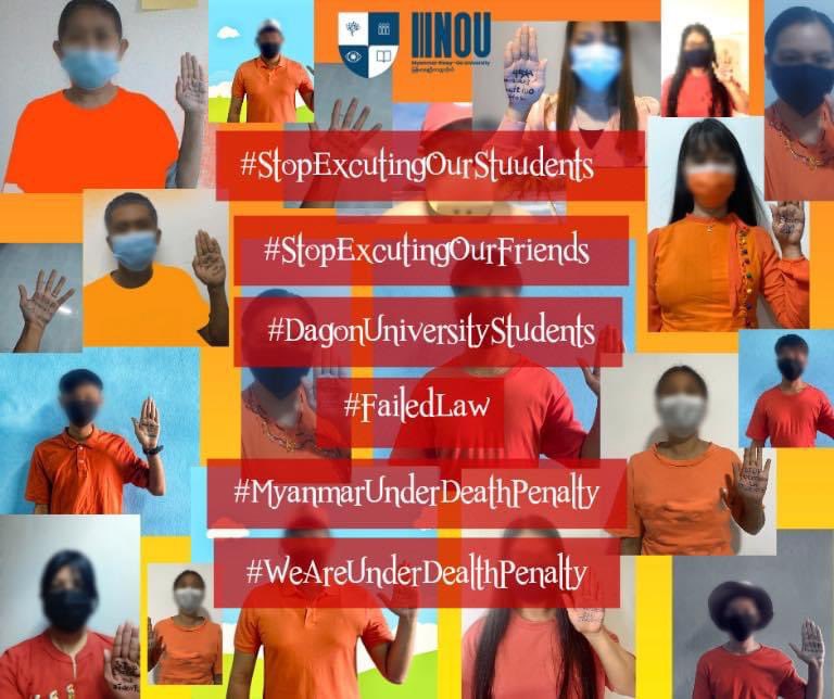 NanLin96's tweet photo. Stop executing our students!

#StopExecutingOurStudents 
#WhatsHappeningInMyanmar 
#MyanmarUnderDeathPenalty 
#FailedLaw https://t.co/ZsGkKOj7vP