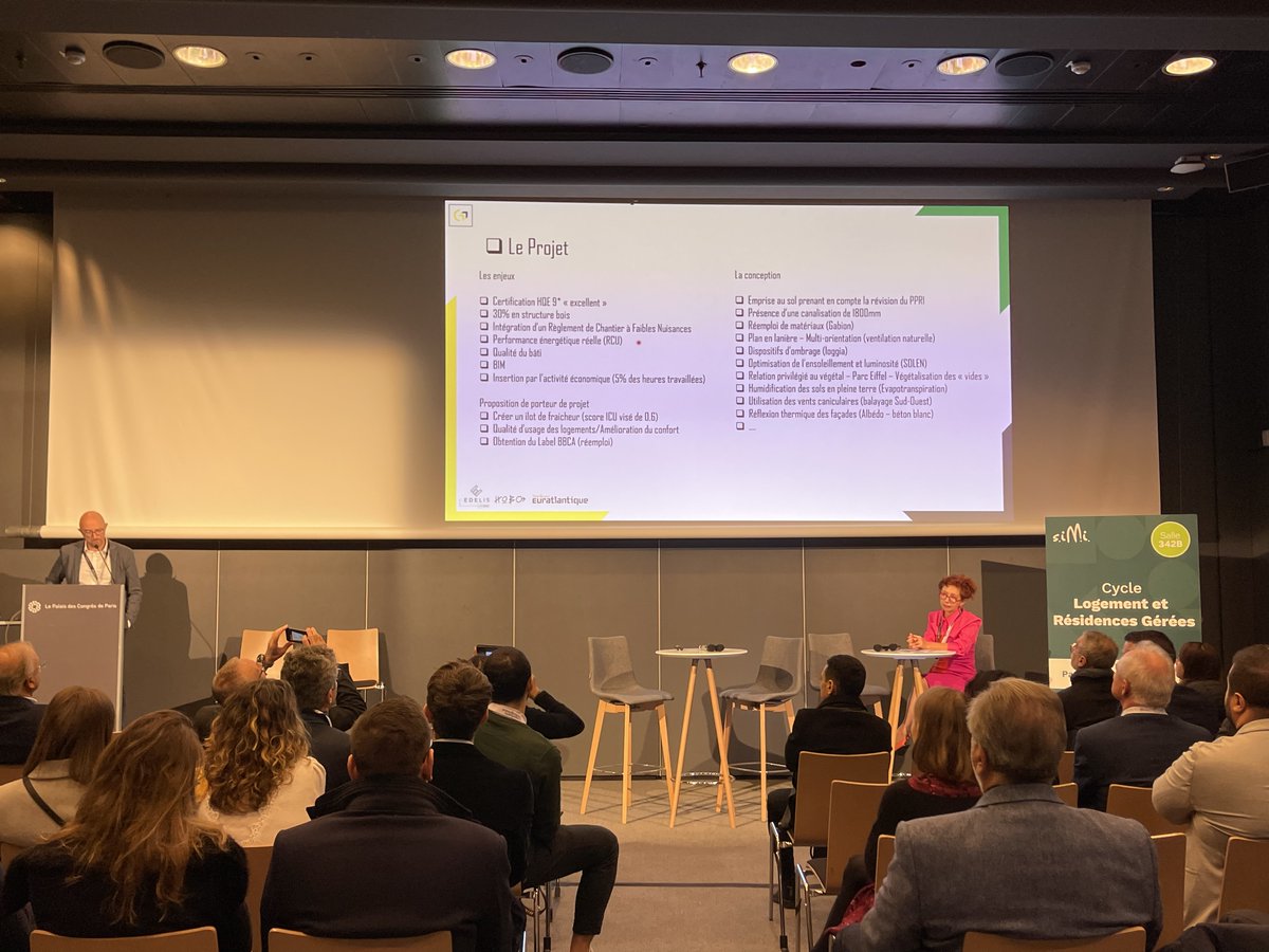 [ #SIMI2022 ]
Retour sur la conférence 'Coconcevoir et coconstruire : l’intelligence collective au service de solutions sobres et durables'.
Deux projets emblématiques mis en avant ce matin : ANESIA à Floirac (33) et le Fort d’Aubervilliers (93).
<a href="/salonsimi/">Salon SIMI</a> #immobilier