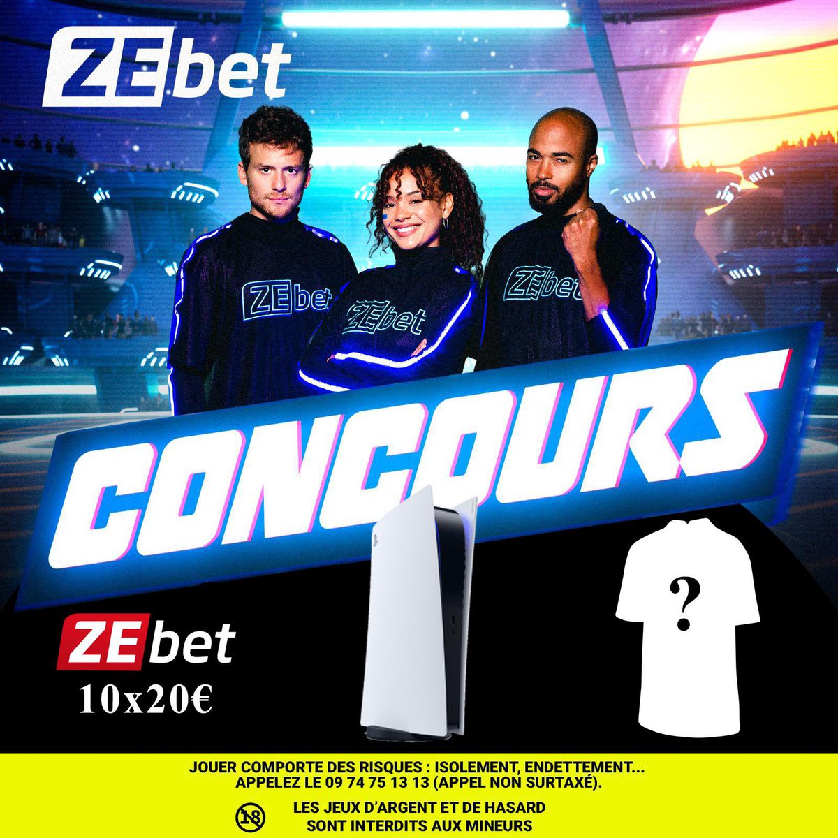_dieuoff's tweet image. 🔴 #CONCOURS 🔴

Au vu de cette Coupe du Monde incroyable, @ZEbetFr et moi avons décidé de vous régaler !

Pour participer : 
• RT le tweet
• Follow @ZEbetFr et @_dieuoff
• Mentionne deux potes

12 gagnants : 1 console, 1 maillot de ton choix et 10 x 20 euros en freebets