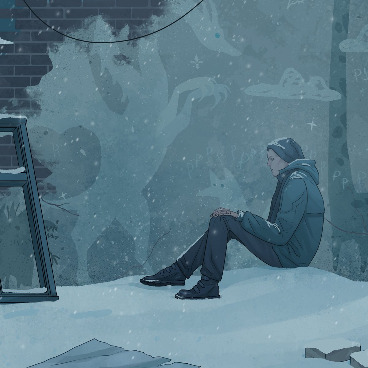 anne_svart's tweet photo. #wip #digitalart #Домвкотором #thegrayhouse
cover for zine in process ❄️ https://t.co/Va2hwkRozJ