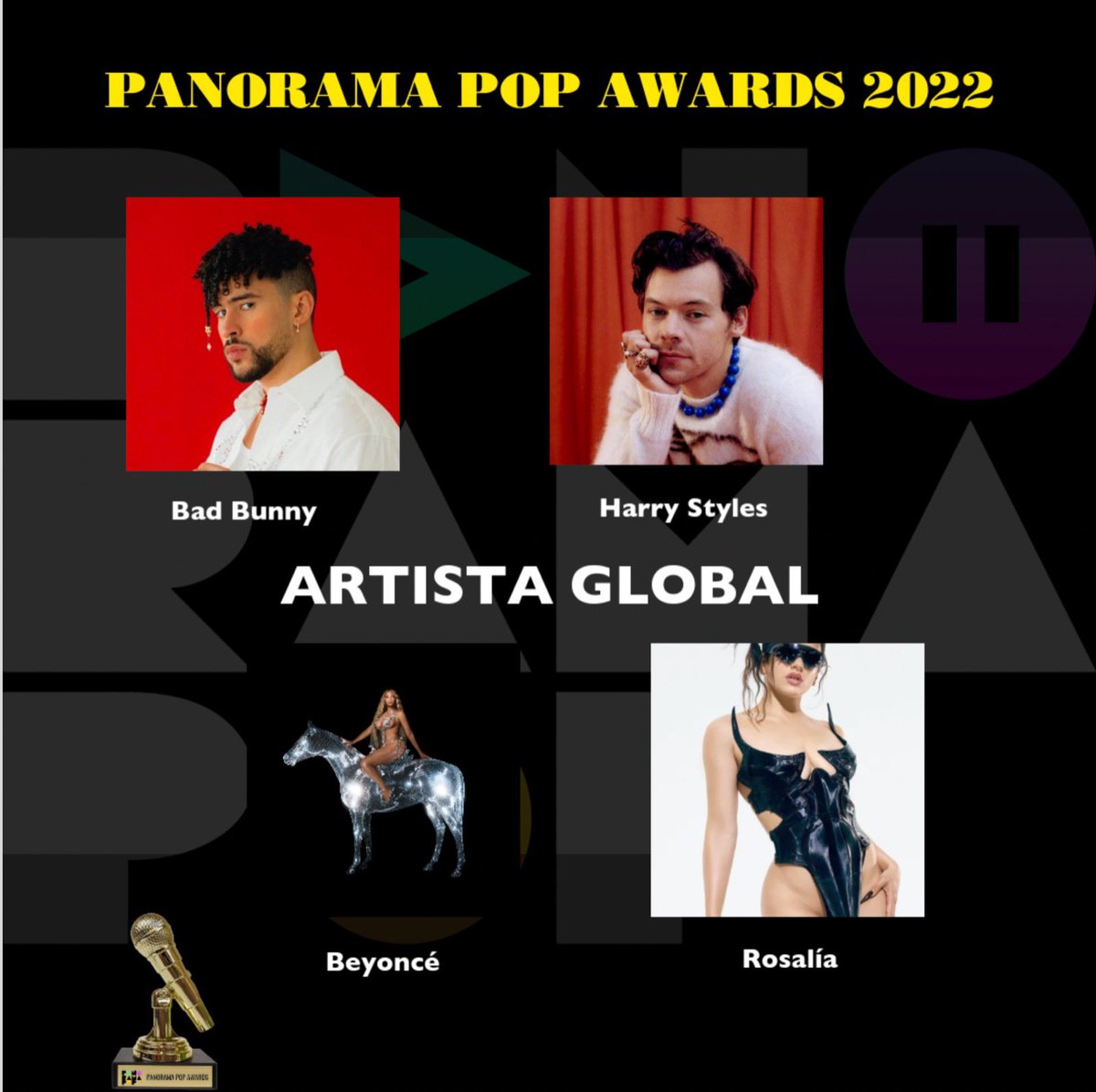 PopPanorama's tweet photo. Y el artista global de este 2022 es…

Déjanos tu comentario! https://t.co/3brd85oW3t