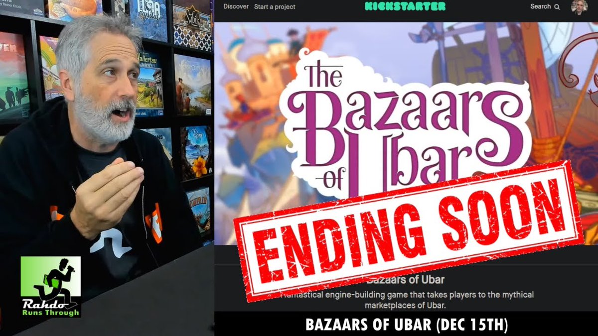It's time for more Crowd Sorcery and this time I've got 8 great boardgame campaigns ending their crowdfunding runs in the next couple of weeks and some of these you don't want to miss (IMO of course) :)  youtu.be/MW7uss-7c70