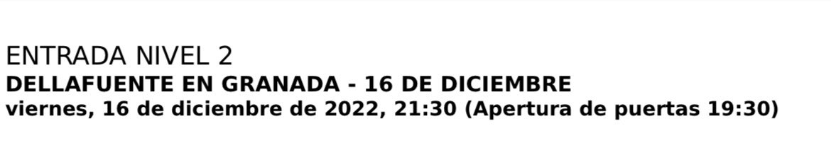 Vendo 2 entradas de dellafuente día 16 de Dic.
Precio negociable #dellafuente #entradasdellafuente