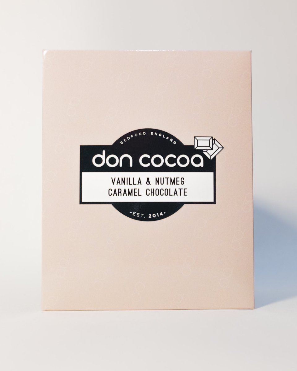 Presenting for the 1st time ever in pun based chocolatey drinks company history… our Don Cocoa ginger, cinnamon &amp; cardamom spiced milk chocolate bar w/ biscuit balls AND caramelised white chocolate bar w/ Madagascan vanilla bean &amp; warming nutmeg 🍫 DonBrewco.com 🧡🤍
