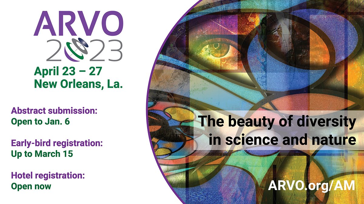 ARVO on Twitter "ARVO2023 is a great opportunity to share your new 