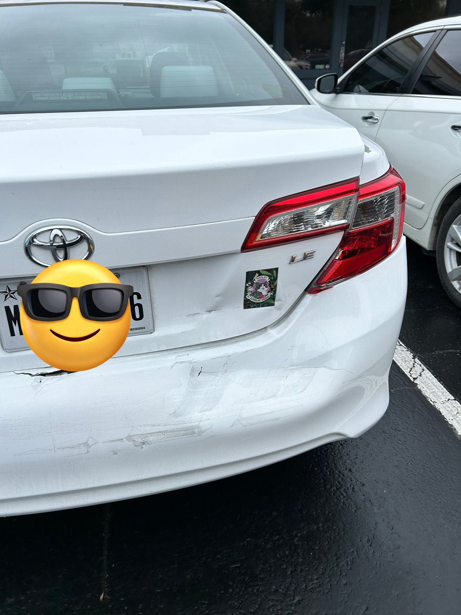 strngershfk's tweet photo. Someone clearly decided that today was a good day for a hit and run https://t.co/D8KrMkKcvY