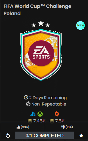 CONTENIDO DE HOY: 
🔹 Acuña Showdown: 82 + IF, 83, 84
🔹 Depay Showdown: 84 + IF, 85
🔹 SBC Desafío World Cup Polonia