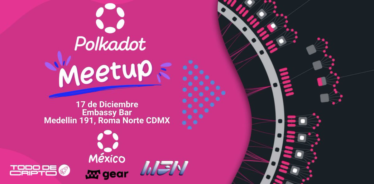 PolkadotMexico_'s tweet photo. GM! 🤩

Hoy despertamos con la noticia de que @gear_techs se nos une a nuestro MEETUP el día 17 de diciembre 

Pueden registrarse aquí bajo para convivir con los organizadores del Primero Hackathon Universitario Web3 
👇👇👇👇👇👇👇👇👇👇
https://t.co/gOurUOBdkf https://t.co/bME0BMGnJv