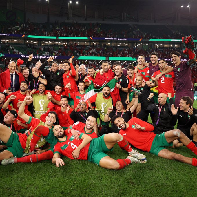 mygtvsports's tweet photo. Morocco 🇲🇦 eliminated Spain 🇪🇸 to become the fourth African nation to go to the World Cup quarterfinals. 

#GTVSports  #Qatar2022 https://t.co/f6drRZZDvS