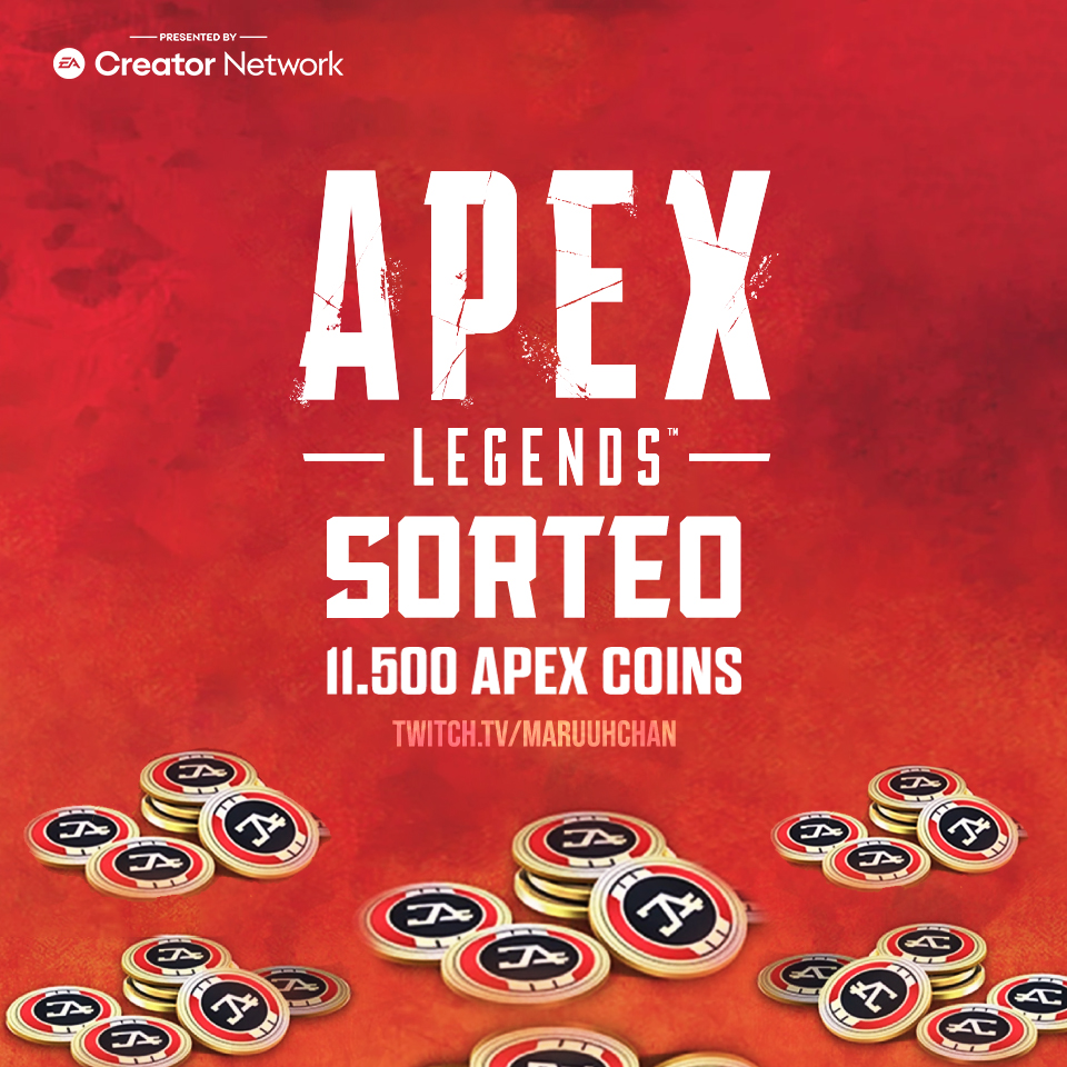 maruuhchan_'s tweet photo. 🚨Sorteo de Apex Coins por el evento de la skin de Prestigio de Wraith🚨

Requisitos:
✅Seguir a @EAlatam y @maruuhchan_
✅Dar LIKE y RT a este tweet
✅Etiquetar 2 amigos

⚠️1x11.500 Apex Coins PC⚠️

Anuncio al ganador en stream el Martes 13/12 https://t.co/ISK3EW449h https://t.co/rwo0a55azo