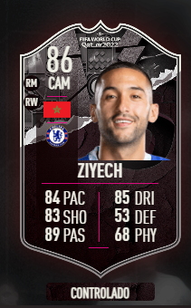 🏆Showdown World Cup🏆

🇲🇦Marruecos vs. España🇪🇸

✅Ziyech consigue +2

Pronto van a actualizar su carta en #FIFA23 

¿Te hiciste esta carta?