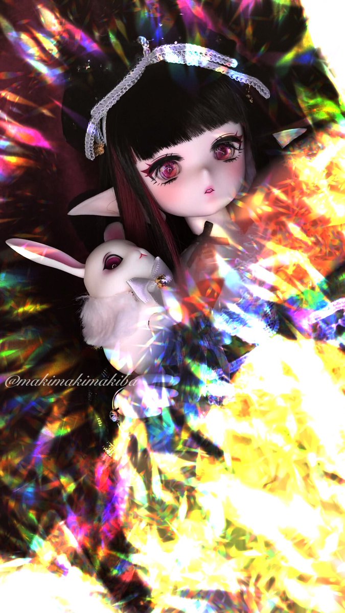 mmmakiba_doll's tweet photo. 凄くきらきら✨キラキラの奴映り込んだ所を更に加工してもっとキラキラにした

#うちのこかわいい #TinyFox #sakurapaper https://t.co/RUQufwvI2Y