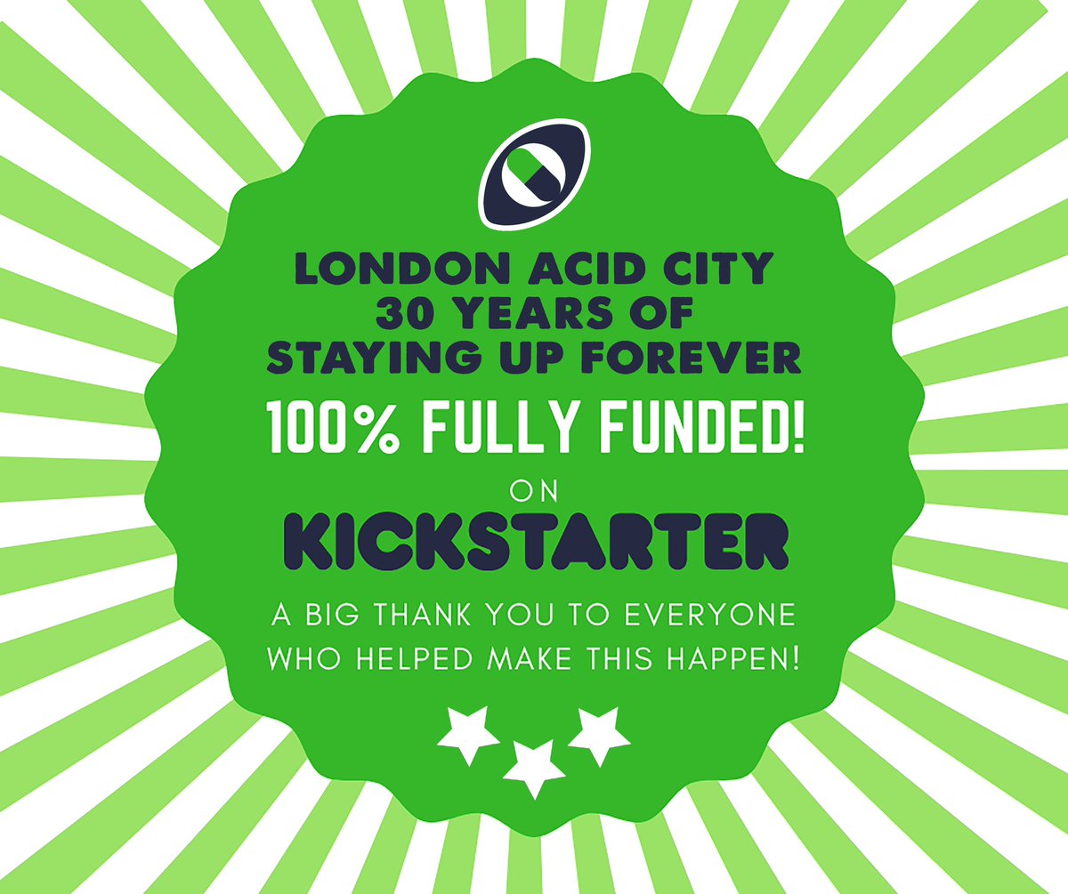 djsterlingmoss's tweet image. WE ARE FULLY FUNDED FOR THE ‘LONDON ACID CITY-30 YEARS OF STAYING UP FOREVER’ EXHIBITION AT FOLD NEXT YEAR!

Thank you so much for your contributions to reach our second stretch goal-we will work our hardest to make sure we produce a collection of work that we can all be proud of