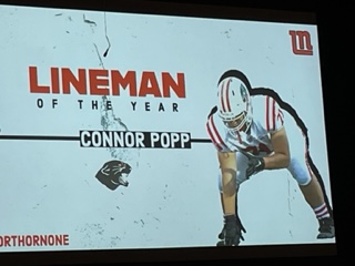 ConnorPopp6's tweet photo. My High School Football career is over but I am so thankful to end on such a high note. 
-- Lineman of the Year and All District Honorable Mention!! https://t.co/HbK9O3lHKI