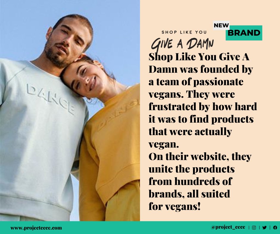 Project_Cece's tweet image. Super excited to unite powers with @shoplikeyougiveadamn! 

👉cece.eco/MC8RO

#veganfashion #ethicalfashion #collaborationovercompetition
