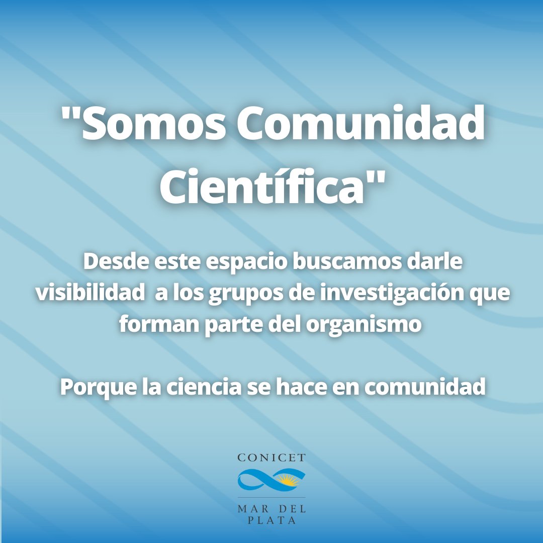 Conicetmdp's tweet photo. 📣 Llegó una nueva entrega de “Somos Comunidad Científica”

✅ Hoy es el turno del grupo de investigación al grupo de investigación “Biología de procariotas y gametas” (BPyG) perteneciente al @IibConicetUnmdp https://t.co/fj1jpGHTZ6
