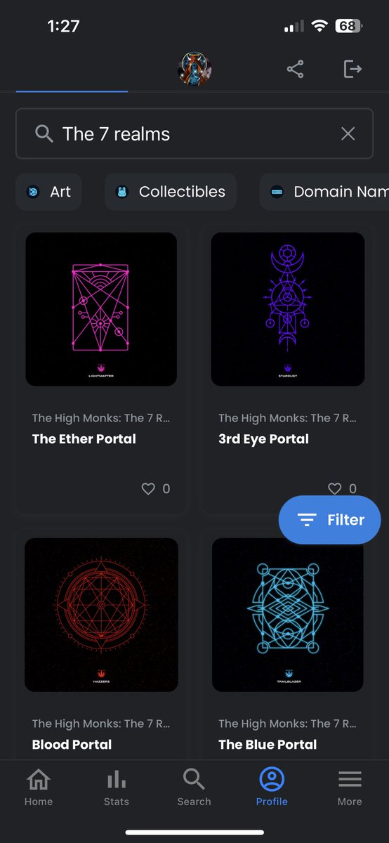 Woke up to some new additions in the vault courtesy of the GOAT <a href="/HighMonks/">HighMonks</a> 

4 out of the available 5 portals collected, see yall at OG 🫡
#The7Realms #Portals #TheHighMonks #StonerTemple 

<a href="/thehighmonks/">OpenSeed by The High Monks</a>