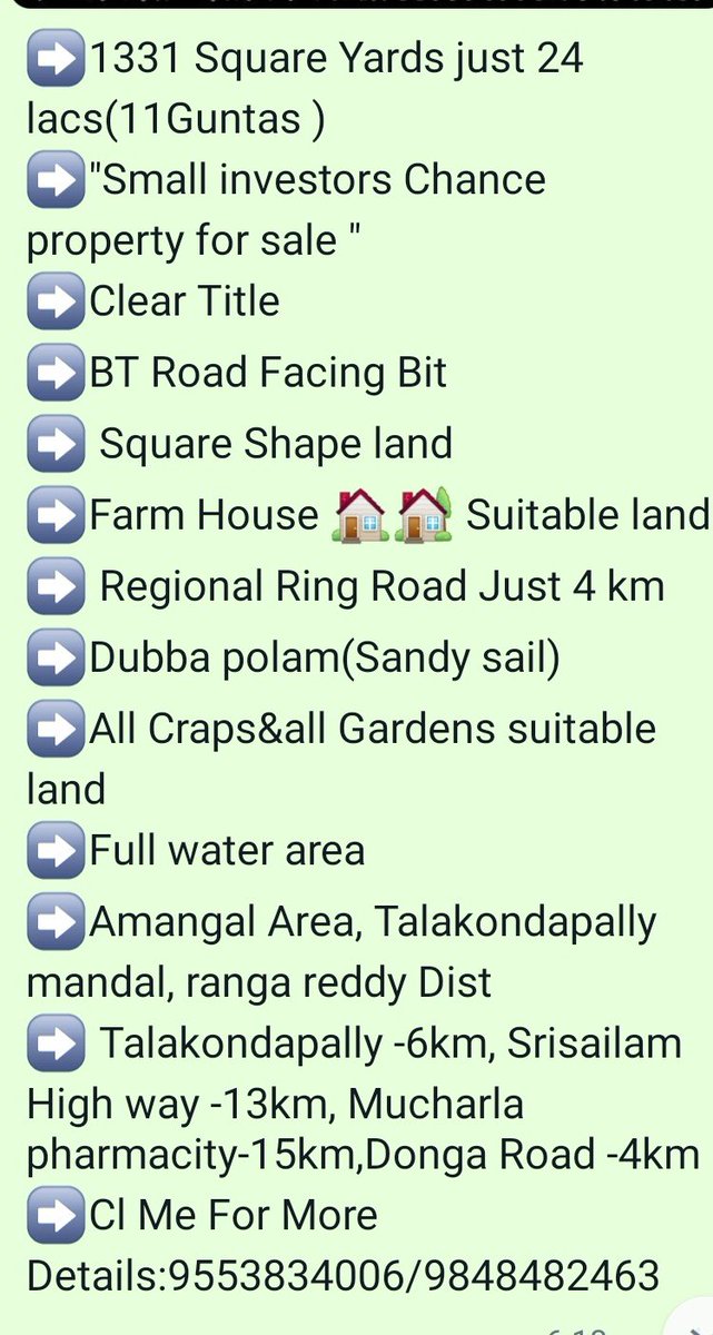 estates_sri's tweet photo. Chance Property For Sale,near by Regional Ring Road https://t.co/Nyq5bS01uH