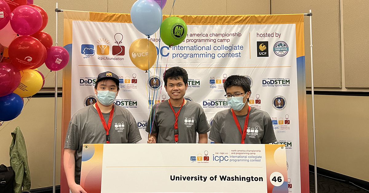 Coding and camaraderie: How the <a href="/UW/">University of Washington</a> #UWAllen programming team rose above the competition to qualify for the 46th annual International Collegiate Programming Contest #ICPC World Finals next year: news.cs.washington.edu/2022/12/06/bal… #ThisIsUW