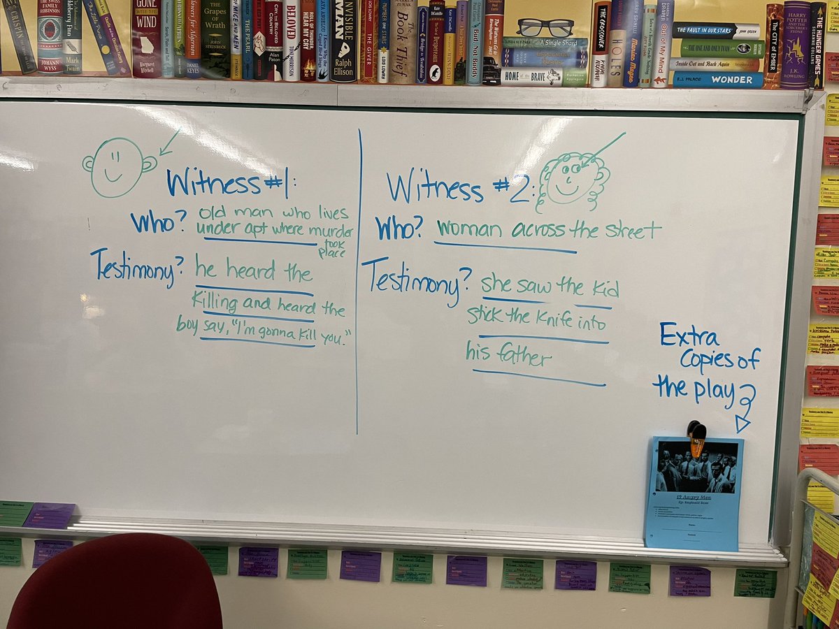 The 7th graders started the play 12 Angry Men by Reginald Rose this week! #WeareBethpage #grade7 #ELA <a href="/Zach_Levy/">Mr. Zachary Levy</a>