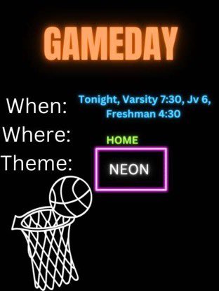 Game day!!  *All teams may start up to 30 minutes later than said time*